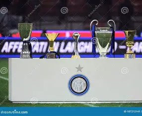Inter Milan trophies on display